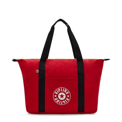 Kipling Art Medium Lite Duffle Bags Red | Ki2137R