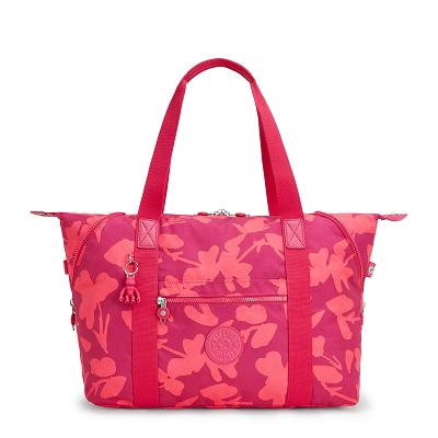 Kipling Art Medium Tote Bags Coral Flower | Ki1840H