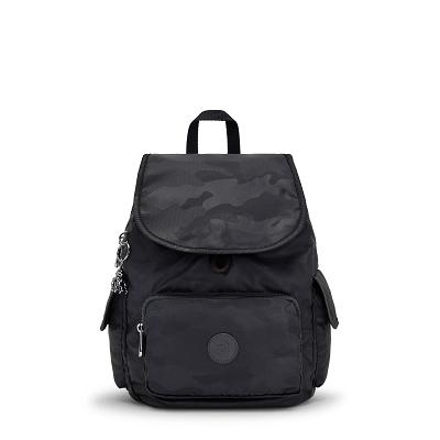 Kipling City Pack Small Travel Backpacks Black Camo | Ki1835I