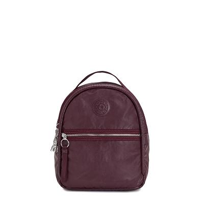 Kipling Kae Backpacks Burgundy Metal | Ki1934N