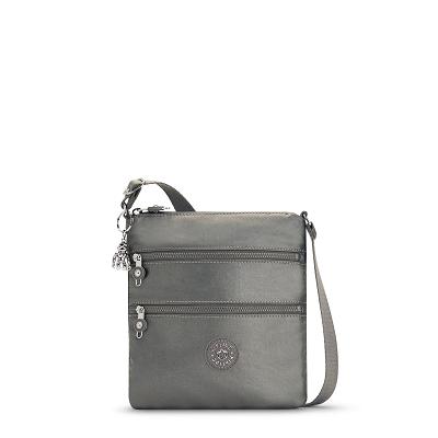 Kipling Keiko Metallic Bags Grey Metal | Ki1181J