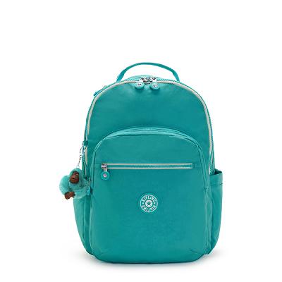 Kipling Seoul Large Laptop Backpacks Turquoise | Ki2025M