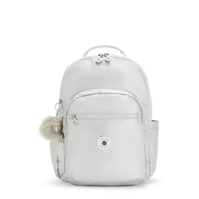 Kipling Seoul Large Metallic Backpacks Silver | Ki1038E