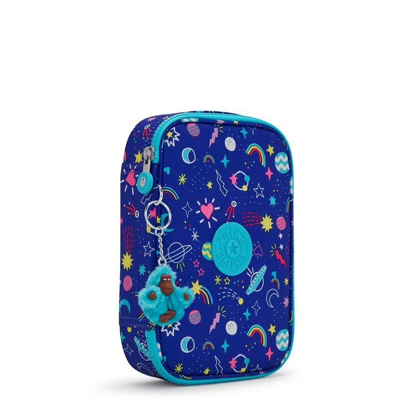 Kipling 100 Pens Makeup Bags Blue | Ki1991I