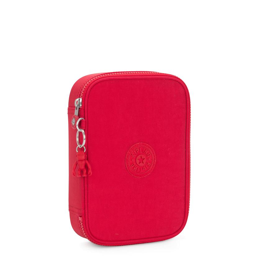 Kipling 100 Pens Makeup Bags Red | Ki2018Z