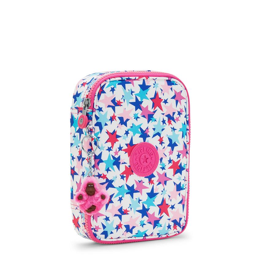 Kipling 100 Pens Pencil Cases Pink | Ki1483I