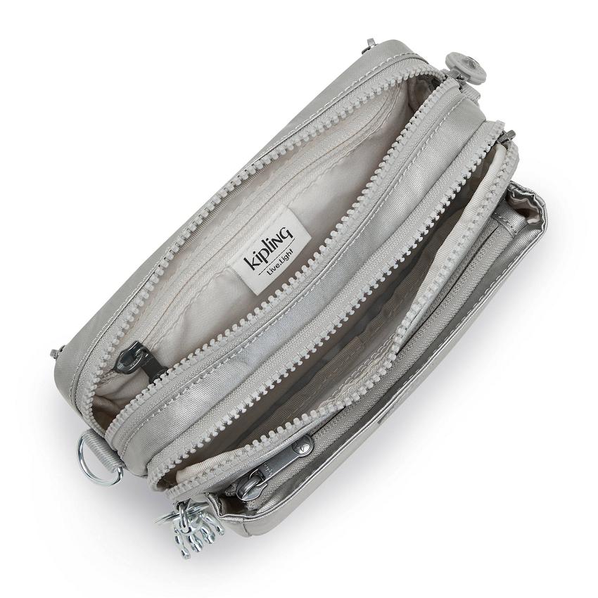 Kipling Abanu Multi Metallic Bags Silver | Ki2028F