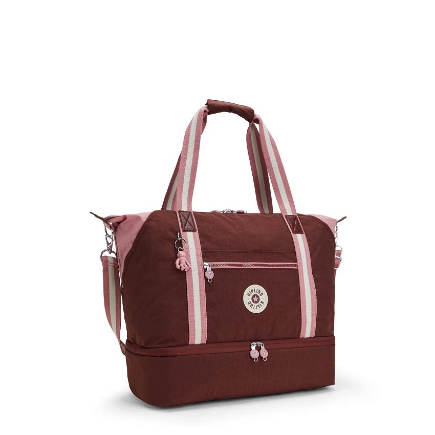 Kipling Art M Weekender Gym Bags Dark Red | Ki2128F