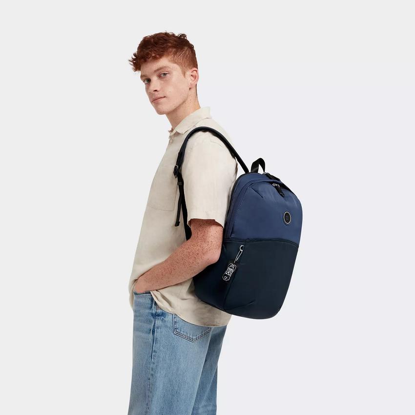 Kipling Ayano Laptop Backpacks Blue | Ki2123I