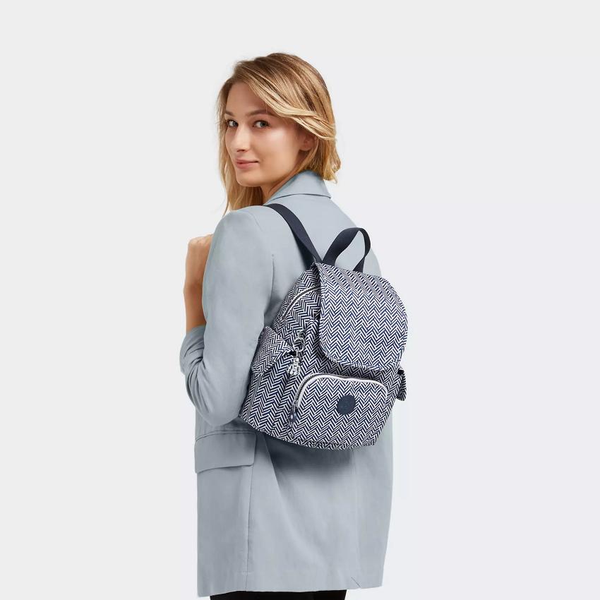 Kipling City Pack Mini Backpacks Blue white | Ki1368S