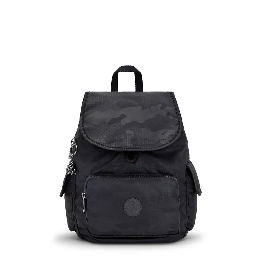 Kipling City Pack Small Backpacks Black Camo | Ki1422O