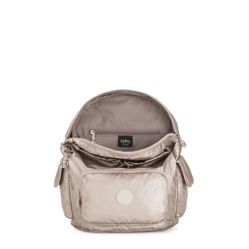 Kipling City Pack Small Backpacks Metal | Ki1495B