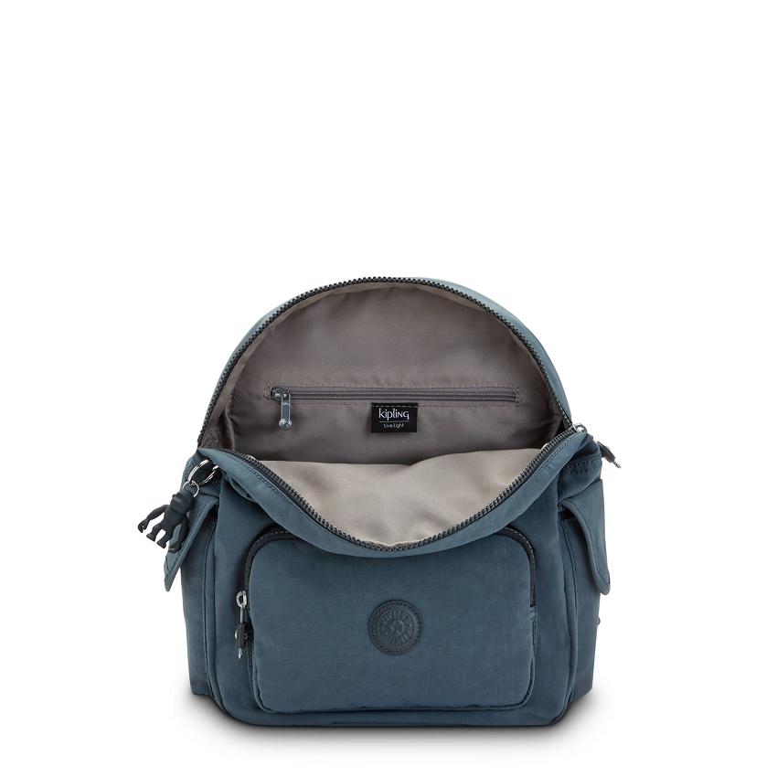 Kipling City Pack Small Backpacks Navy Grey | Ki1468Q