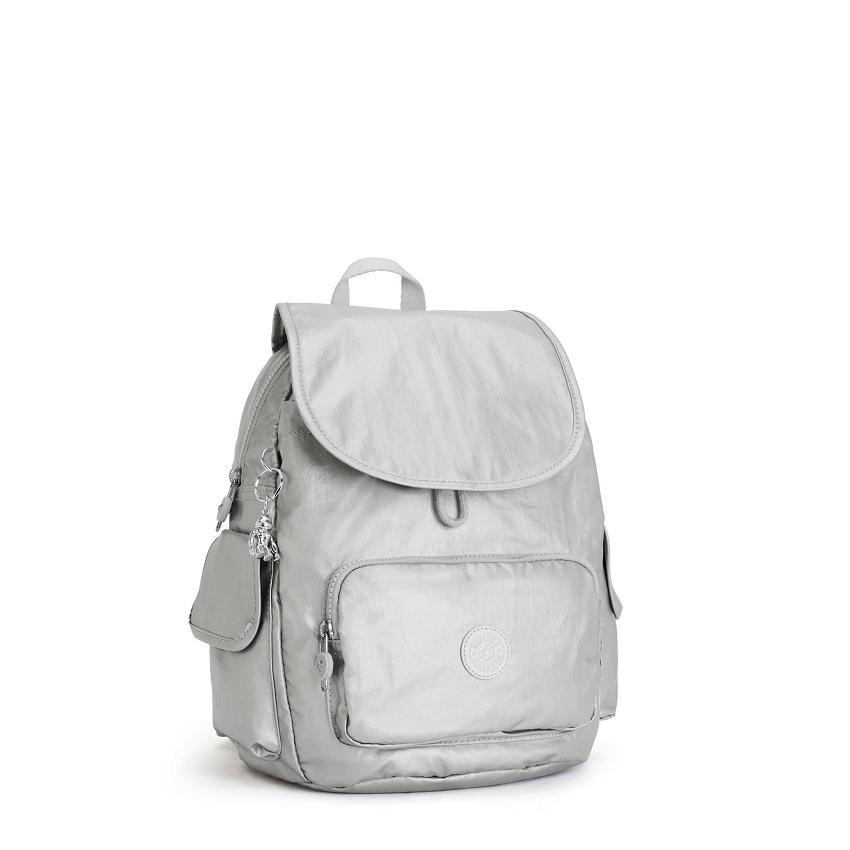 Kipling City Pack Small Backpacks Silver | Ki1461R