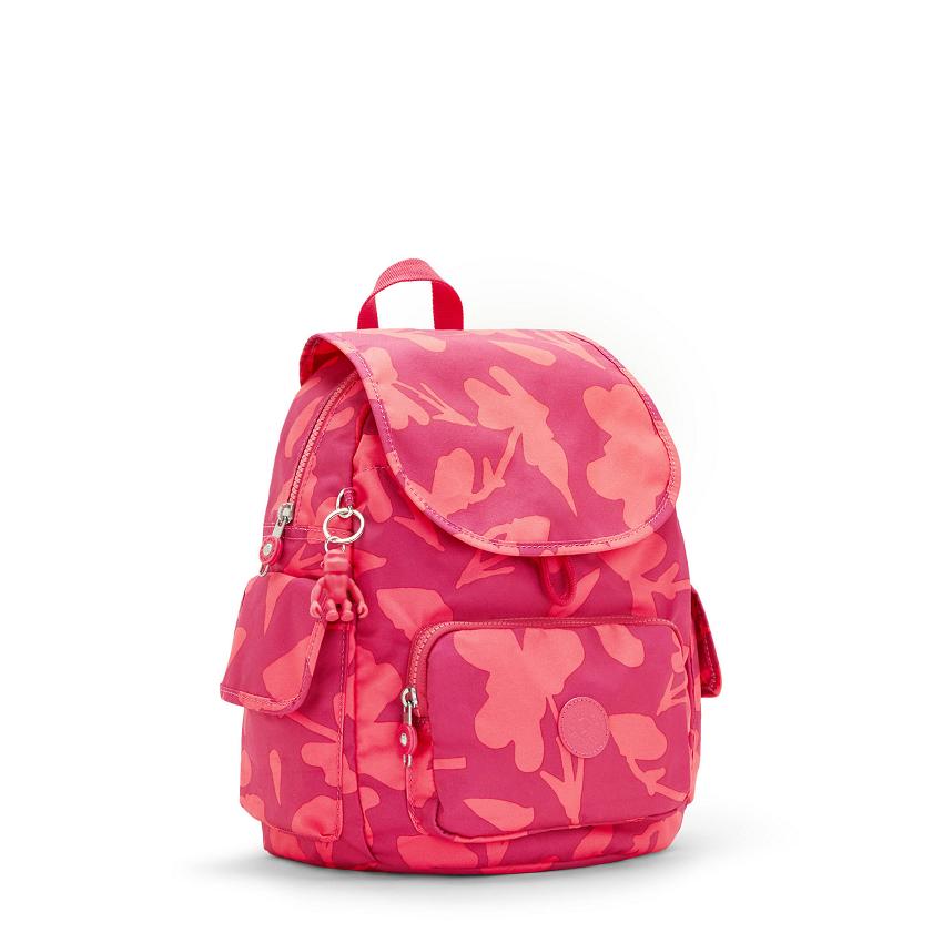 Kipling City Pack Small Travel Backpacks Coral Flower | Ki1808S