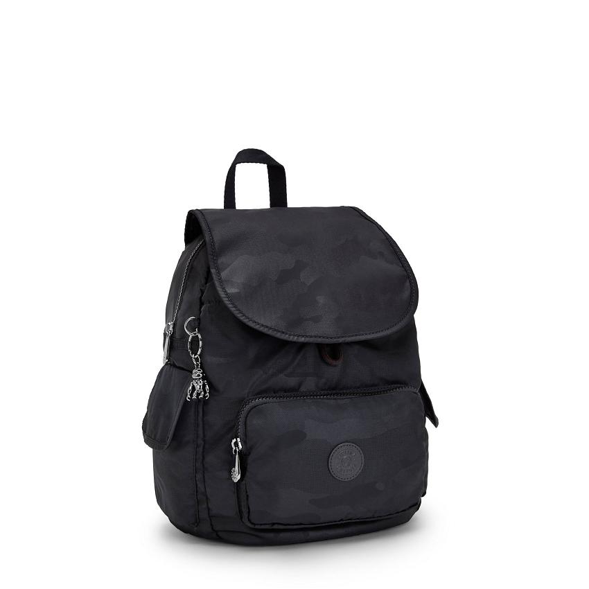 Kipling City Pack Small Travel Backpacks Black Camo | Ki1835I