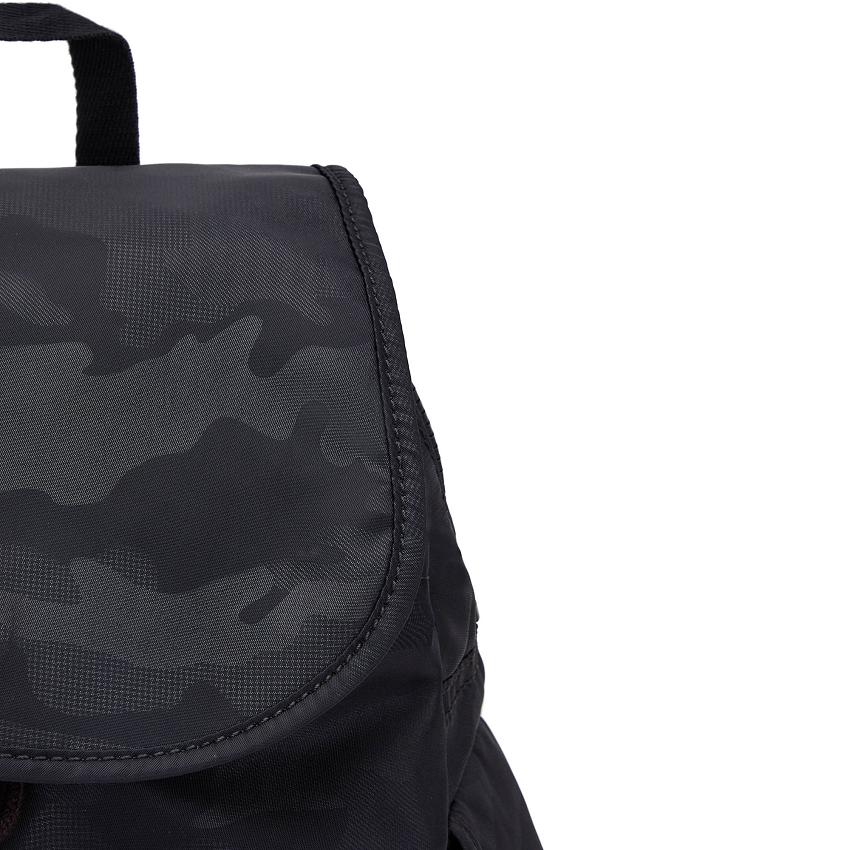 Kipling City Pack Small Travel Backpacks Black Camo | Ki1835I