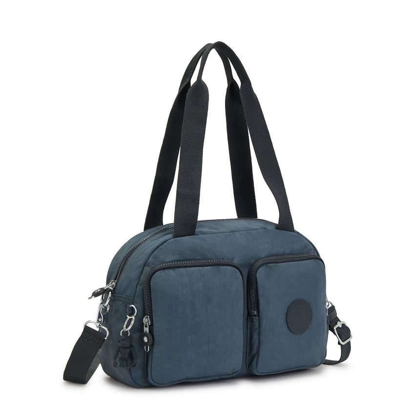 Kipling Cool Defea Shoulder Bags Navy Grey | Ki1355D