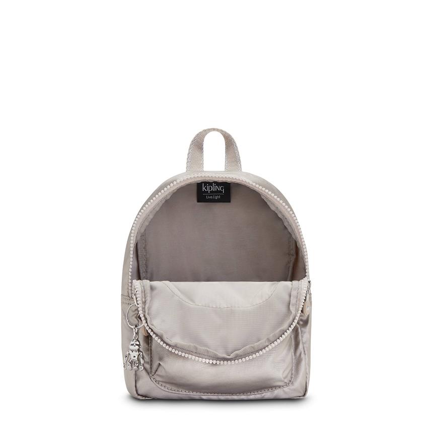 Kipling Curtis Compact Metallic Backpacks Metal | Ki1996F