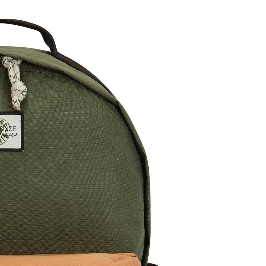 Kipling Damien Large Backpacks Olive Burgundy | Ki1657Y