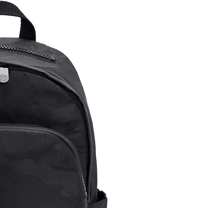 Kipling Delia Backpacks Black Camo | Ki1738H