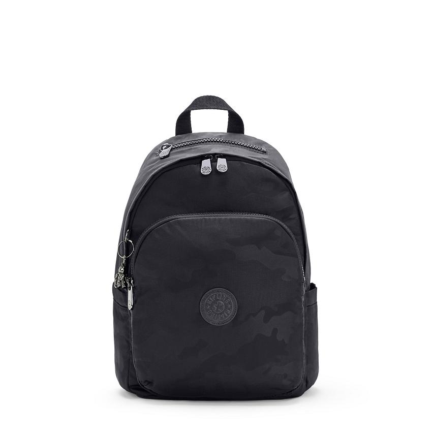 Kipling Delia Backpacks Black Camo | Ki1738H