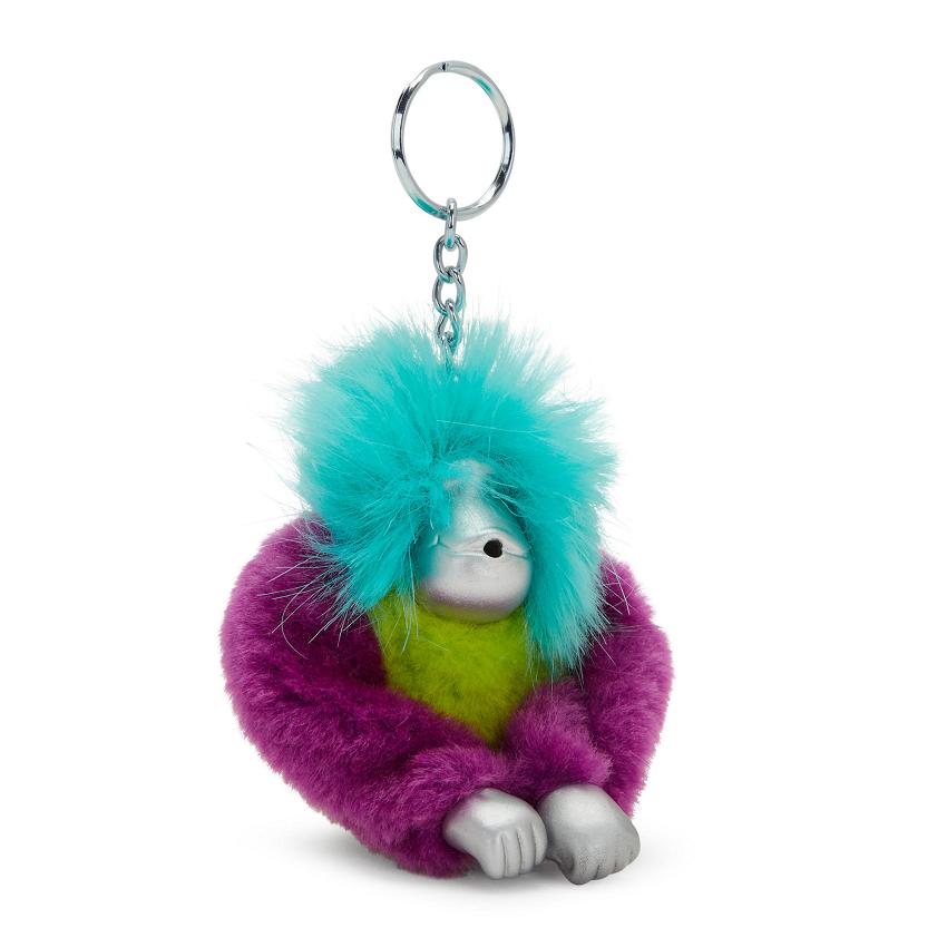 Kipling Fun Hair Sven Keychains Green | Ki1142V