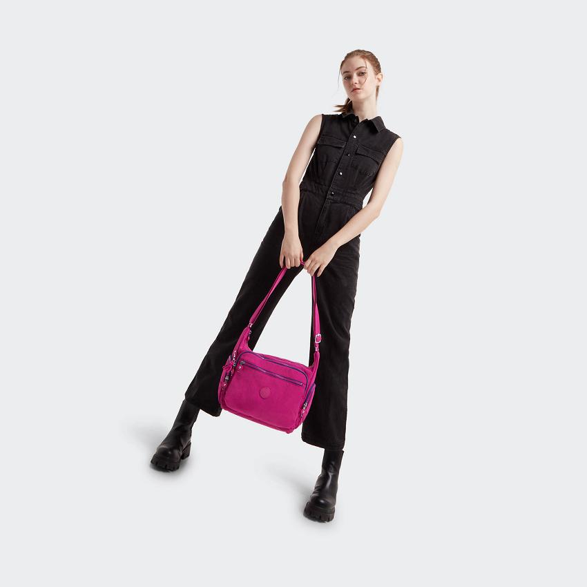 Kipling Gabbie Shoulder Bags Pink Fuchsia | Ki1875R