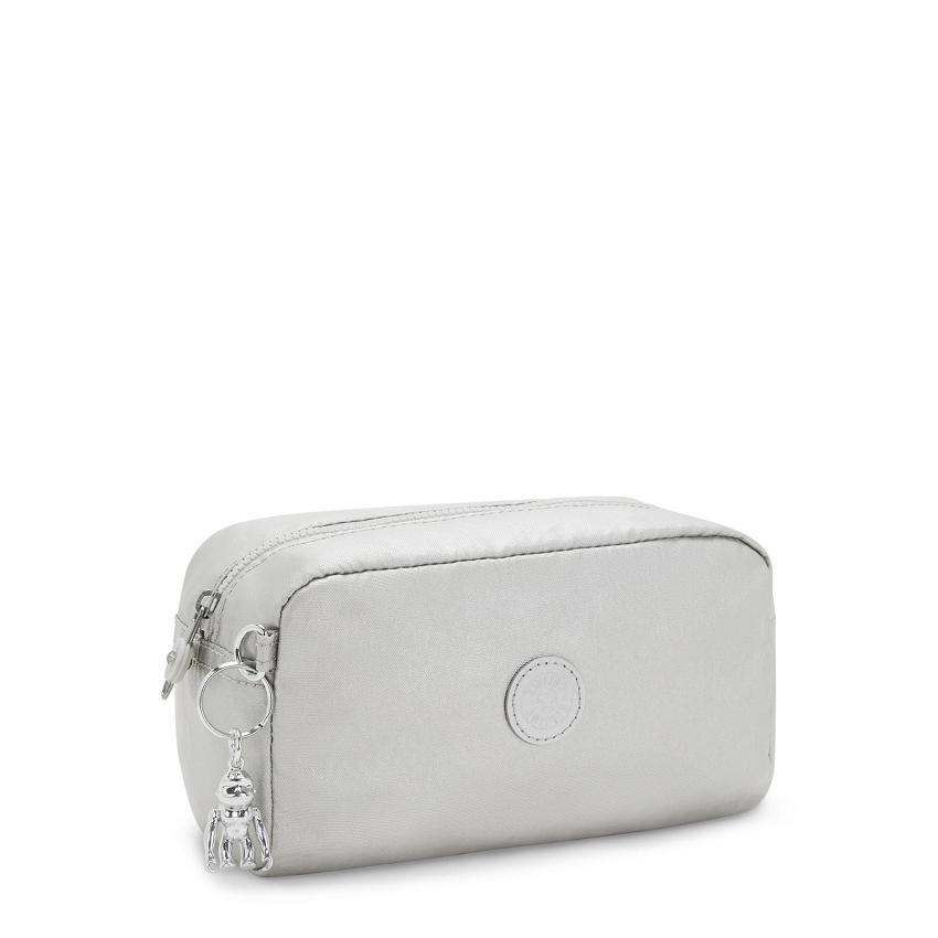 Kipling Gleam Pencil Cases Silver | Ki2145D