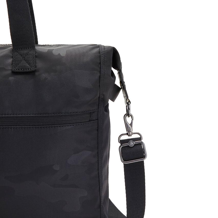 Kipling Ilia Laptop Totes Black Camo | Ki1885J