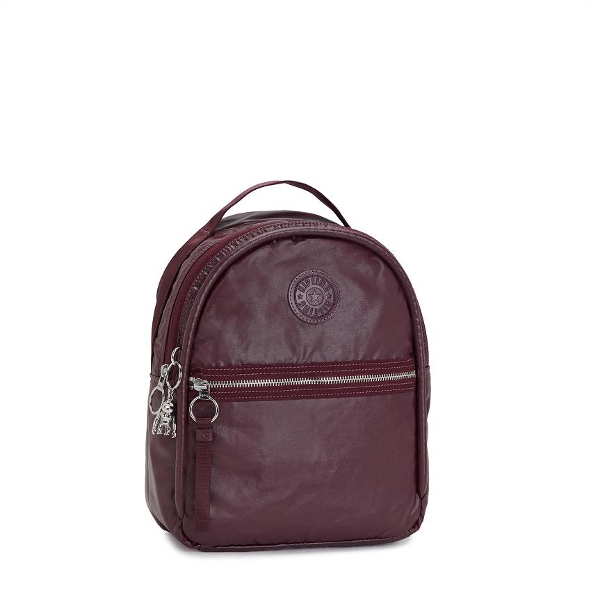 Kipling Kae Backpacks Burgundy Metal | Ki1934N