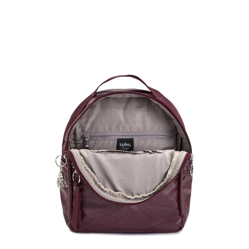 Kipling Kae Backpacks Burgundy Metal | Ki1934N