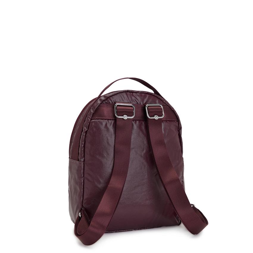 Kipling Kae Backpacks Burgundy Metal | Ki1934N