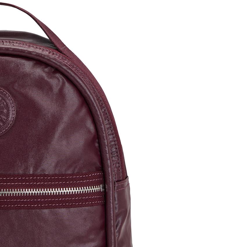 Kipling Kae Backpacks Burgundy Metal | Ki1934N