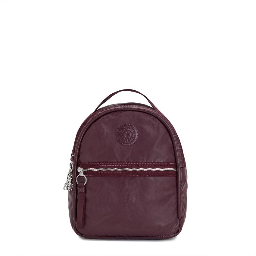 Kipling Kae Travel Backpacks Burgundy Metal | Ki1967A