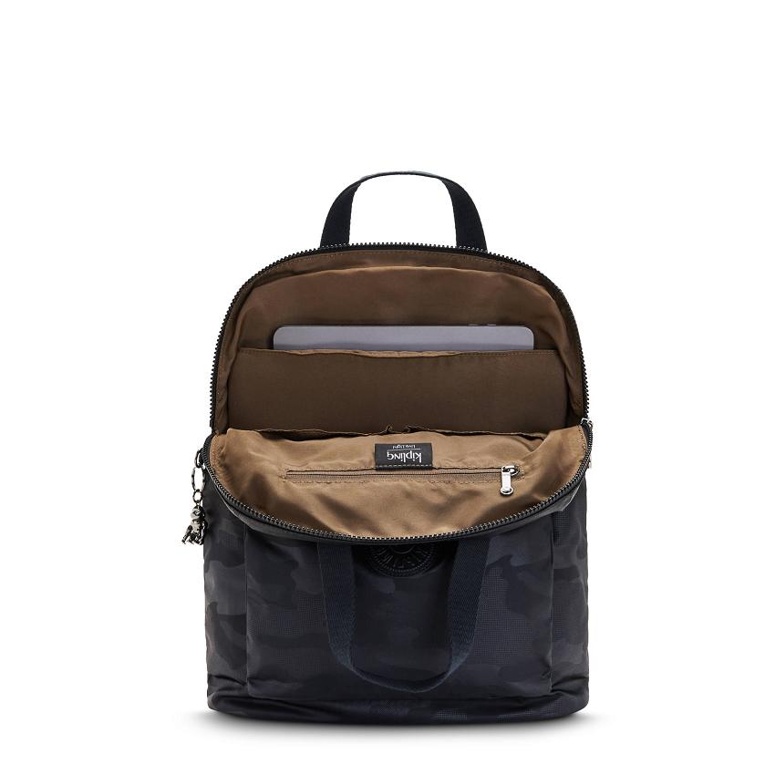 Kipling Kazuki Backpacks Black Camo | Ki1961R