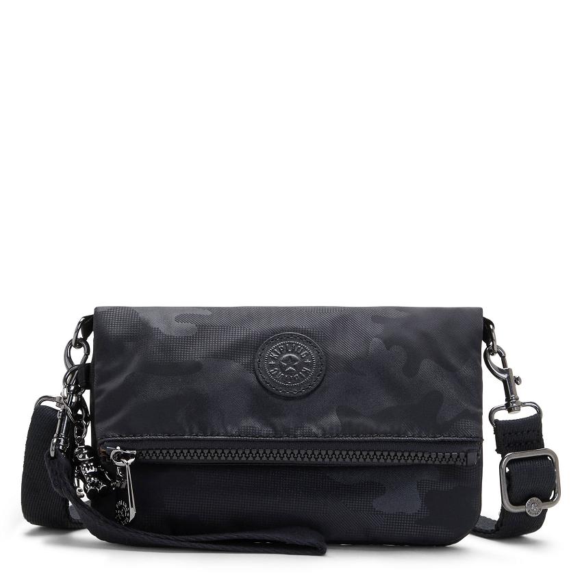 Kipling Lynne Crossbody Bags Black Camo | Ki1481Y