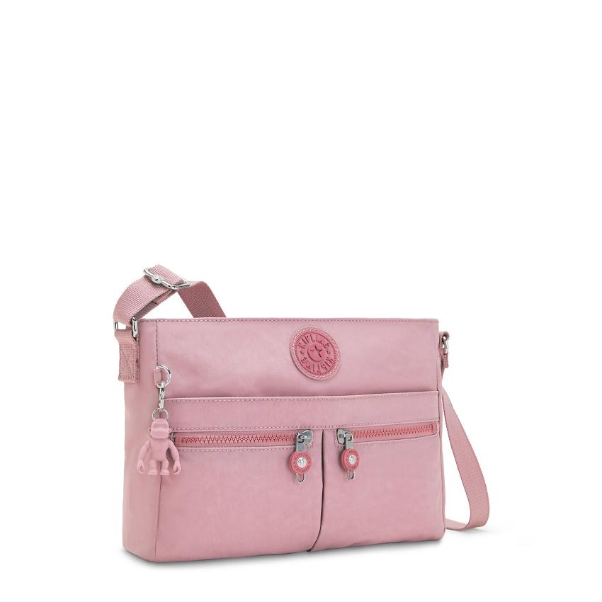 Kipling New Angie Crossbody Bags Lavender Pink | Ki1785W