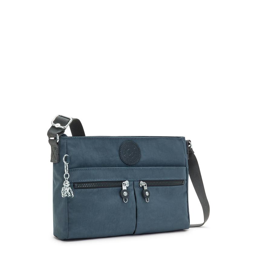 Kipling New Angie Crossbody Bags Navy Grey | Ki1812E