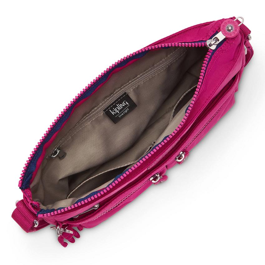 Kipling New Angie Crossbody Bags Pink Fuchsia | Ki1758V