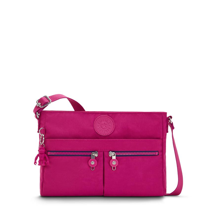 Kipling New Angie Crossbody Bags Pink Fuchsia | Ki1758V