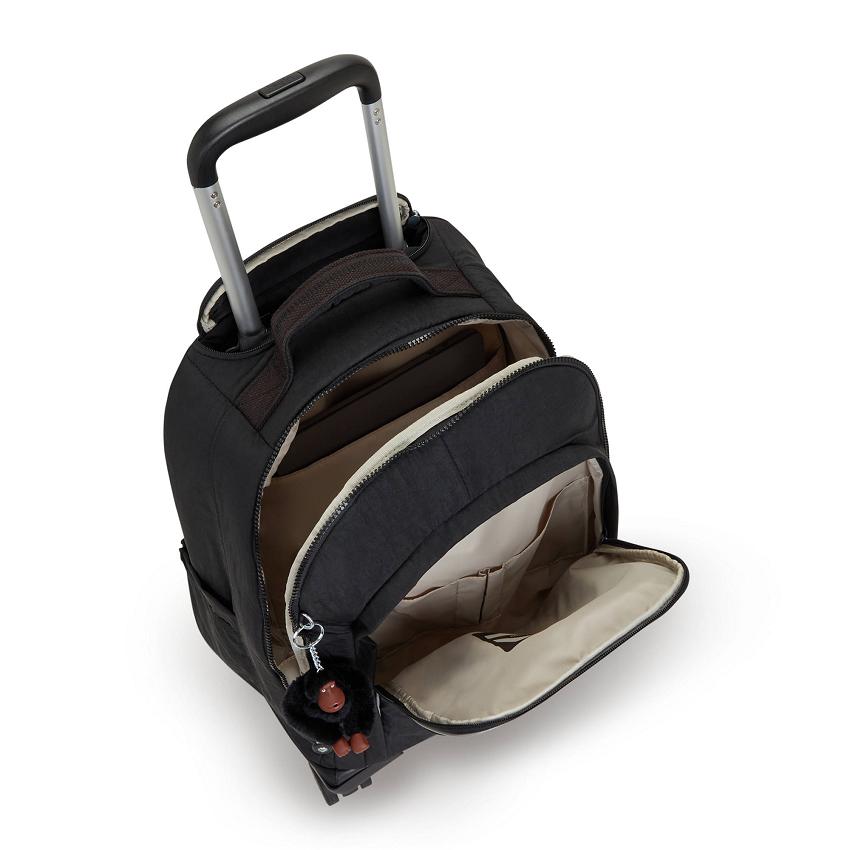 Kipling New Zea Rolling Backpacks Black | Ki1168Q