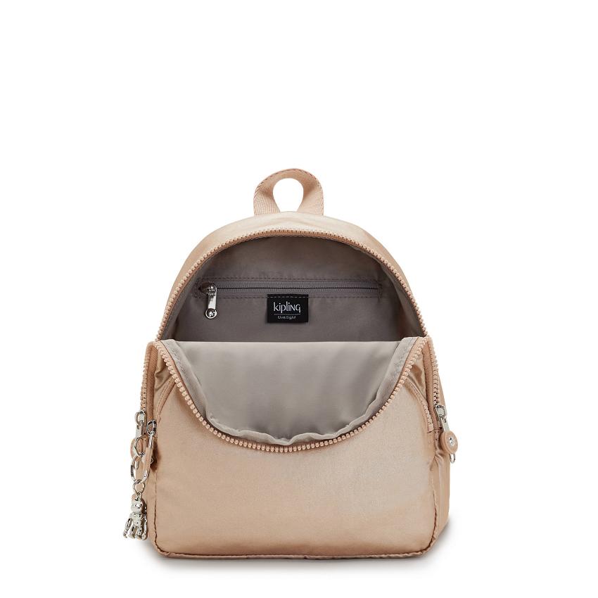 Kipling Paola Backpacks Gold Metal | Ki1997G