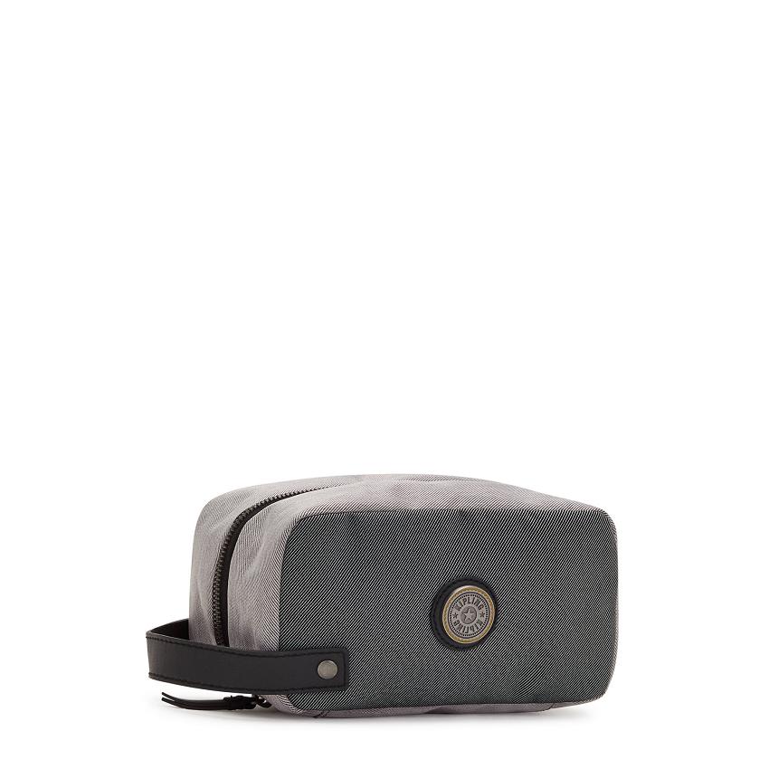 Kipling Riaz Makeup Bags Grey Black | Ki2070S