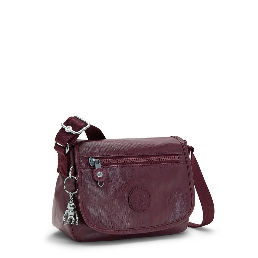 Kipling Sabian Metallic Bags Burgundy | Ki1262U