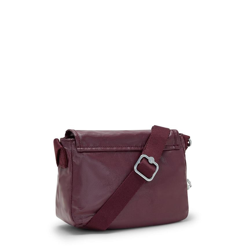 Kipling Sabian Metallic Bags Burgundy | Ki1262U