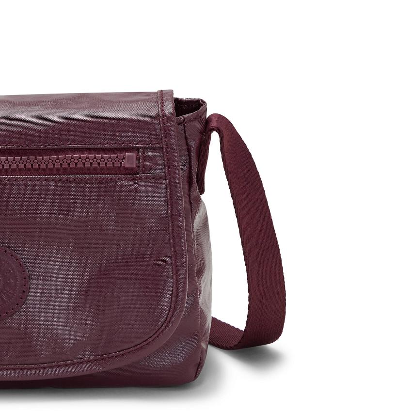 Kipling Sabian Metallic Bags Burgundy | Ki1262U