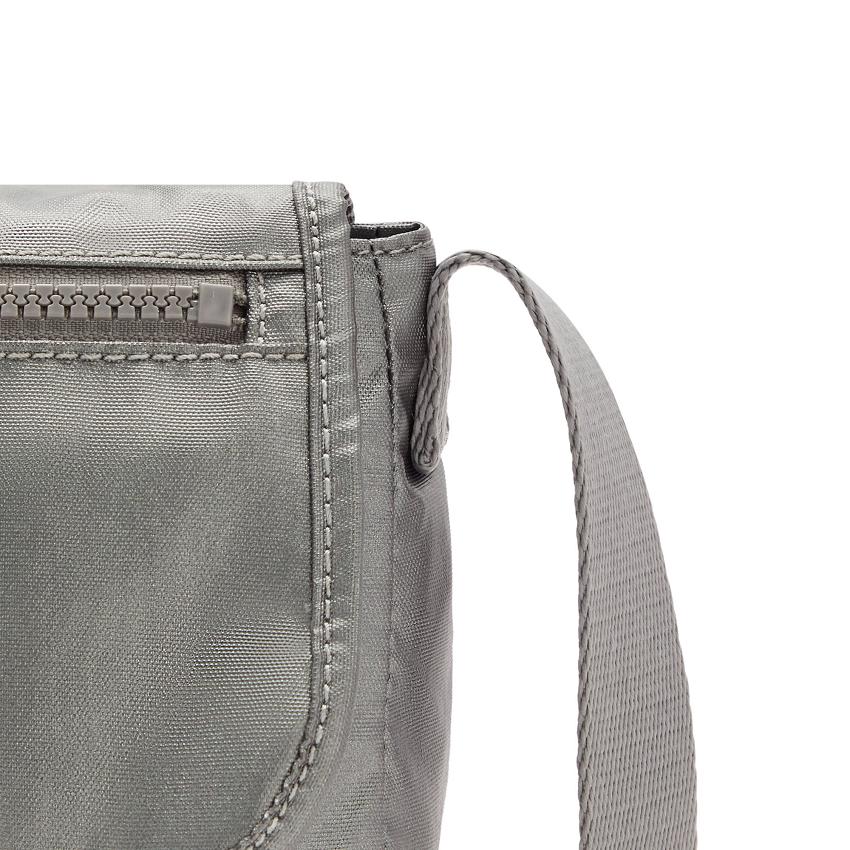 Kipling Sabian Metallic Bags Grey Metal | Ki1208G