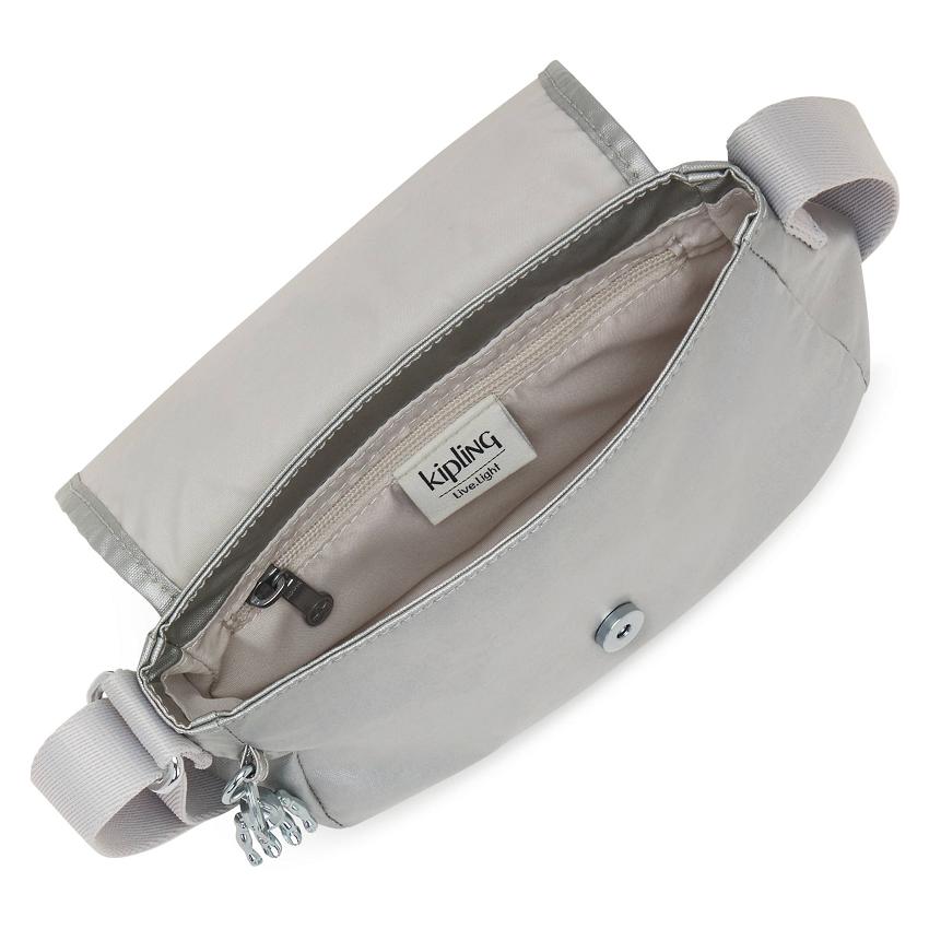 Kipling Sabian Metallic Bags Silver | Ki1236S