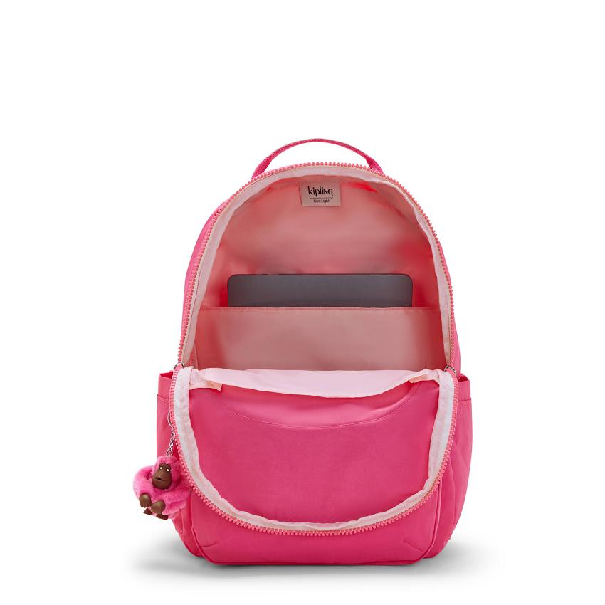 Kipling Seoul Large Laptop Backpacks Pink | Ki1665J